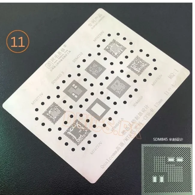 MQ1 Stencil For MTK QUALCOMM CPU MT6771V, SDM845, SDM710, MT6739V, MT6757v, SDM845A, SDM660, MT6763V