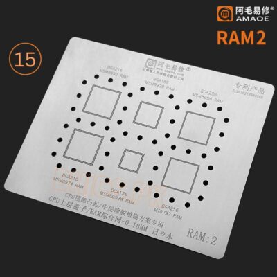 AMAOE Stencil RAM2 For RAM BGA 256-168-136