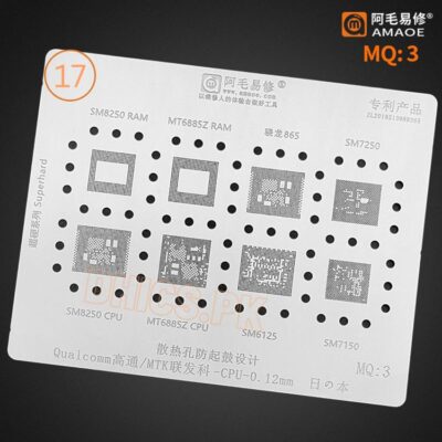 MQ3 Stencil For MTK QCom CPU SM8250, SM7250, MT6885Z, SM6125, SM7150