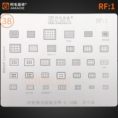 AMAOE Stencil RF1 For RF Radio Frequency Power Amplifier Integrated Network
