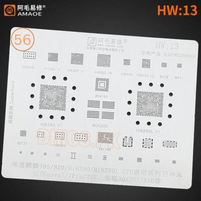 AMAOE Stencil HW13 For Nova7/7Pro/7SE/Honor 30/30S/X10 Kirin 985/820/Hi6290/Hi6290L