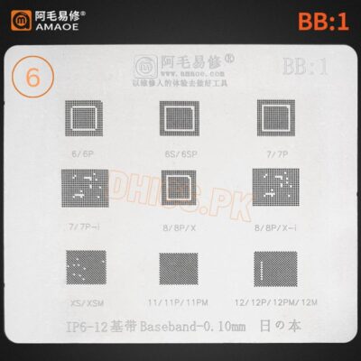 AMAOE Stencil BB1 For IP6-12 Baseband Mesh