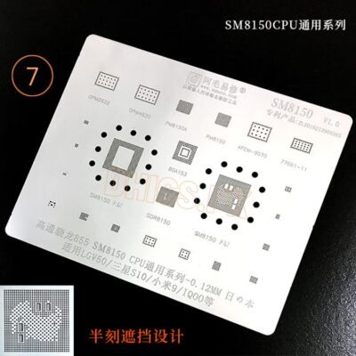 Poco X3 Pro Stencil For SM8150 CPU + RAM Snapdragon 855