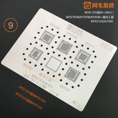 MU1 Stencil For MTK CPU 6795W, 6797W, 6595W, 6732, MT6750