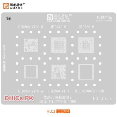 HU3 Amaoe Stencil For HI CPU HI6260, HI3670, HI3680