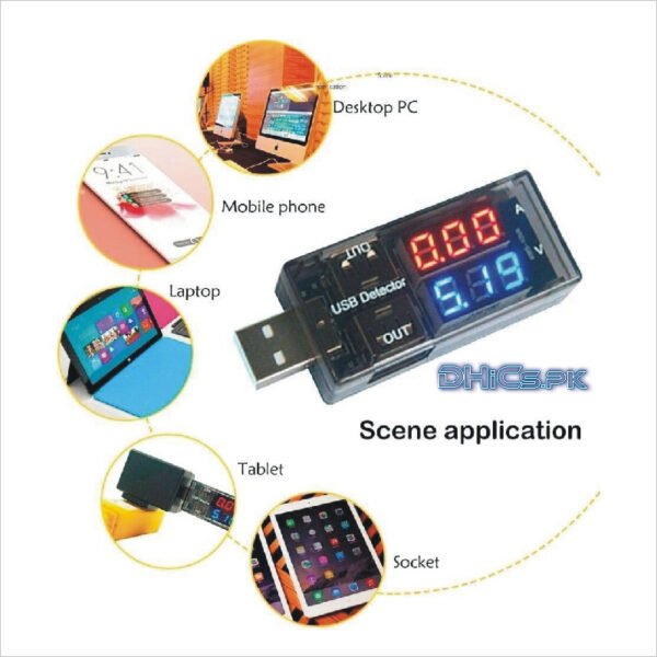 USB Tester Ampere Volt Meter , 20v 3A