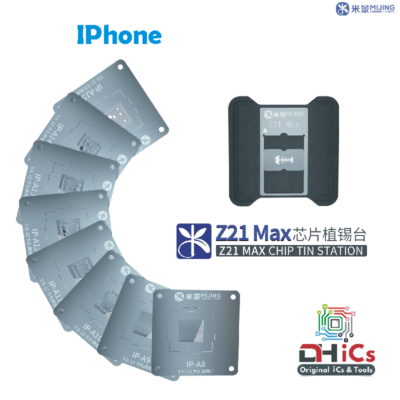 Mijing Z21 MAX Universal CPU Reballing Stencil Platform For iPhone A8-A16 IC Chip Planting Tin Template Fixture