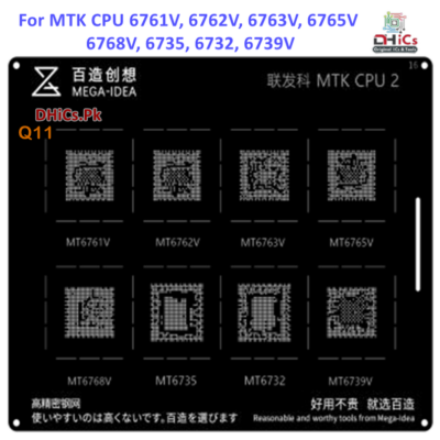 Mega iDea MTK CPU2 Stencil For MT6761V, MT6768V, MT6762V, MT6763V, MT6765V, MT6735, MT6732, MT6739V