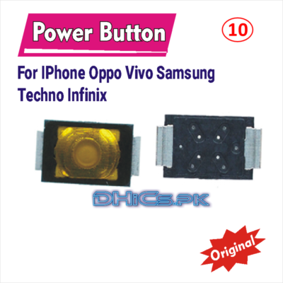 100% Original Power Button For IPhone Oppo Vivo Samsung Techno Infinix
