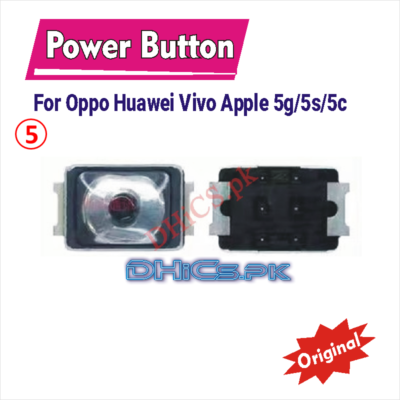 100% Original Power Button For Oppo Huawei Vivo Apple 5g/5s/5c