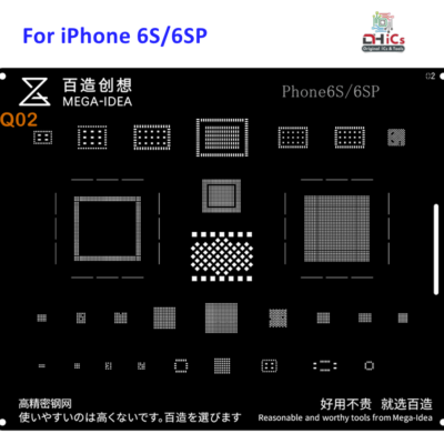 Mega iDea iPhone 6s, 6SP Black Stencil
