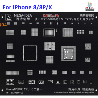 Mega iDea iPhone X/8/8P Black Stencil