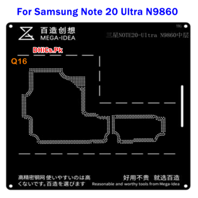 Mega iDea Samsung NOTE20 Ultra N9860 Stencil
