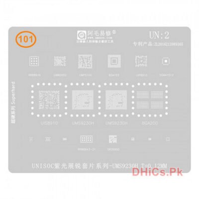 UN2 Stencil for UMS9230H, UIS8910, BGA 200, BGA 153