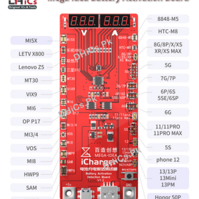 MEGAIDEA Battery Charge Activation Test Board iPhone 5-13 Pro Max Samsung Xiaomi Android Phone