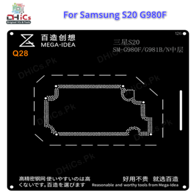 Samsung S20 SM-G980F G981BN Middle Layer Reballing Stencil