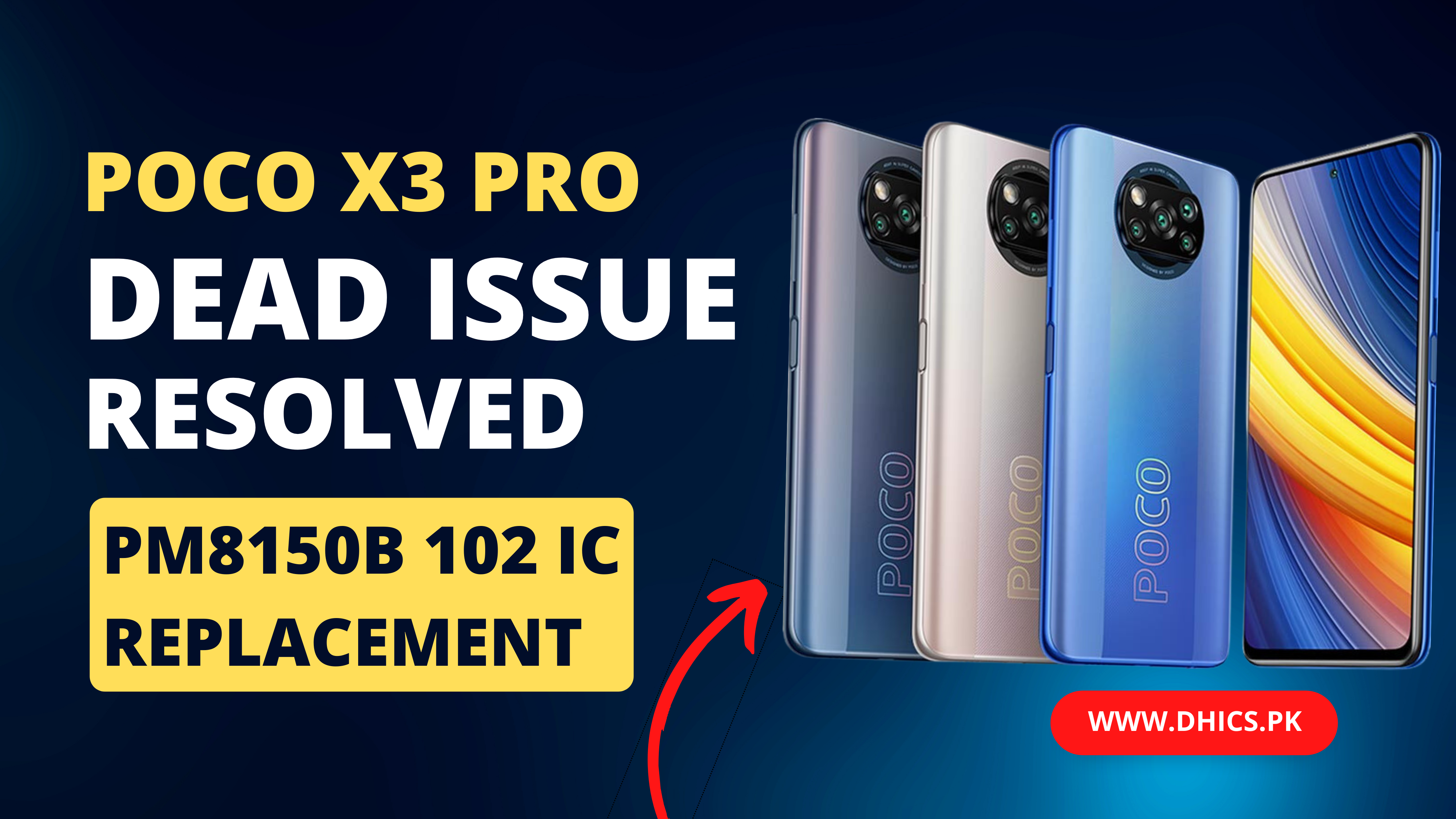 Poco X3 Pro Back to Life By Replacing and Reballing PM8150B 102 Original Power IC