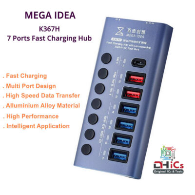 High speed Data Transfer & Charging Hub Fast K367H  7 Port USB 3.0 Mega Idea
