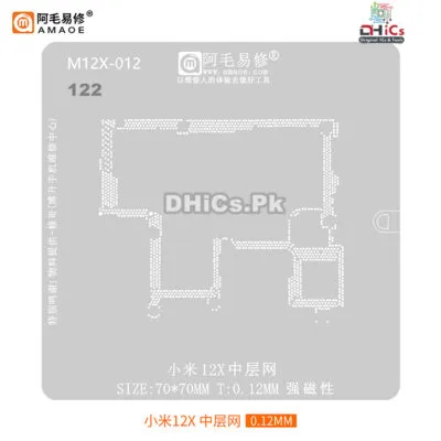 MI12X Middle Layer Stencil