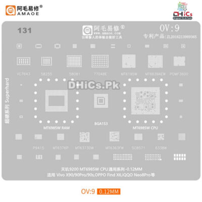 OV9 Stencil For MT6985W CPU + RAM