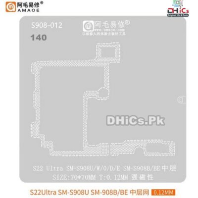 S22 Ultra SM-S908U W/O/D/E Middle Layer Stencil