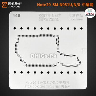 Note 20 SM-N981U N/O Middle Layer Stencil