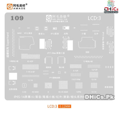 LCD3 Stencil For IP6S-14