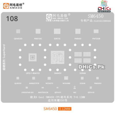 SM6450 Stencil For SM6450 CPU