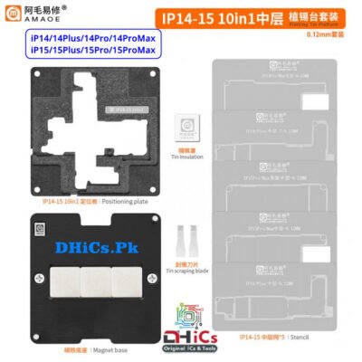 IP14-15 (10 in 1) Middle Layer Magnetic Reballing Fixture