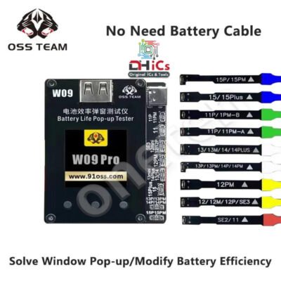 W09 Pro iPhone Battery Pop-up Repair without Flex Cable  For IP11-15 OSS TEAM