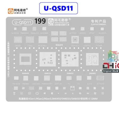 U-QSD11 Stencil SM8550 SM8650 SM6450 RAM496