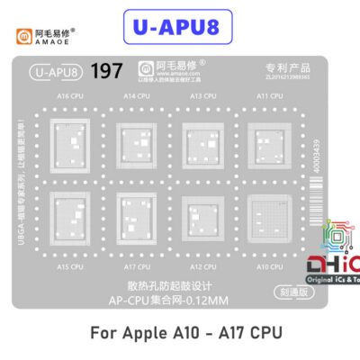 U-APU8 CPU Stencil For Apple A10 to A17