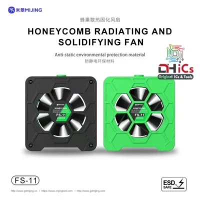 MIJING FS-11 3 in 1 Cooling, UV Curing and Smoke Extraction Fan For Motherboard Repair