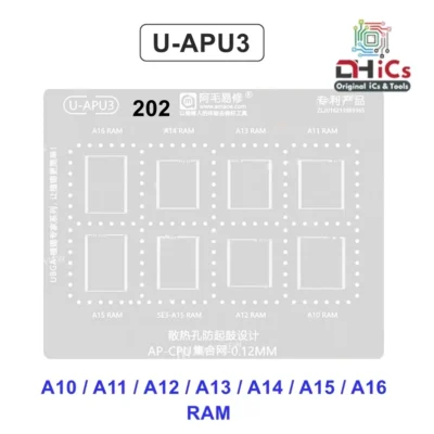 AMAOE U-APU3 Stencil For RAM A10/A11/A12/A13/A14/A15/A16