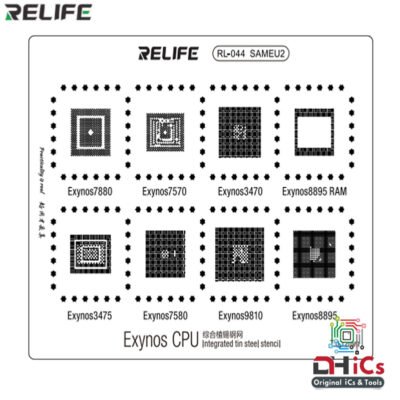 Relife SAM EU2 Exynos CPU Stencil For Exynos 7880, 7570, 3470, 3475, 7580, 9810, 8895 CPU