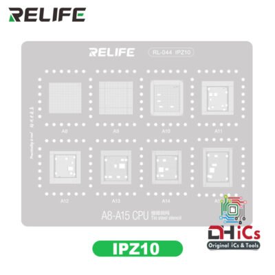 IPZ10 A8-A15 CPU Reballing Stencil Relife RL-044