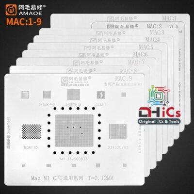 MAC 1-9 Stencil Set For MAC Pro A2159 A1706 A1707 A1534 IC CPU SSD DDR WIFI