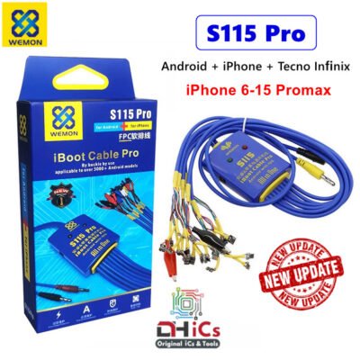 S115 Pro WEMON Power Supply Test Cable For iPhone, Android & Tecno Infinix