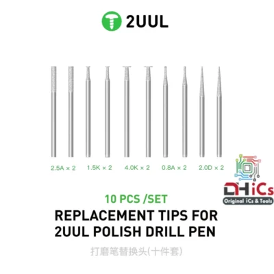 2UUL Replacement Tips For Polishing/Grinding Pen DA82