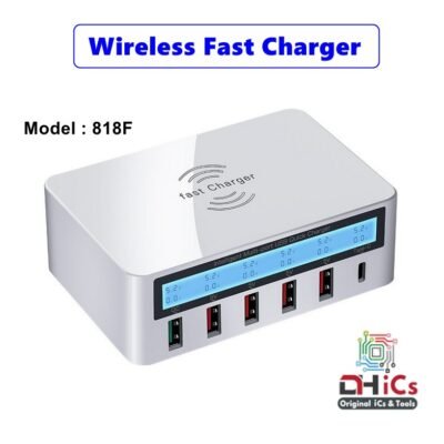 Fast Wireless Charger 5 USB + Type C Port  Model: 818F