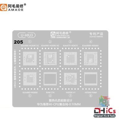 AMAOE Stencil U-HIU3 For Huawei CPU HI3690 4G/5G, HI3670, HI36A0, HI3680, HI9500