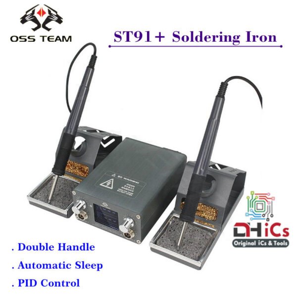 OSS TEAM ST91+ Double Handle Soldering Iron Automatic Sleep & Warmup Quickly