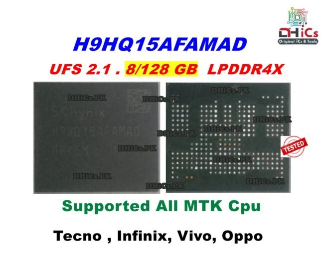 H9HQ15AFAMAD UFS 2.1, 8 / 128 gb, LPDDR4X. SK HYNIX BGA254. For All MTK Phones Memory Chip - Tested