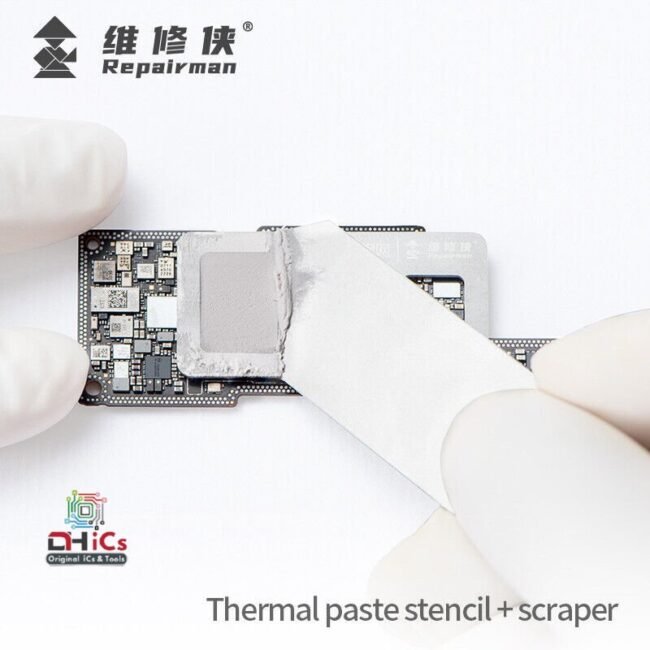Thermal Paste Stencil + Scraper Set Repair Man - Image 2