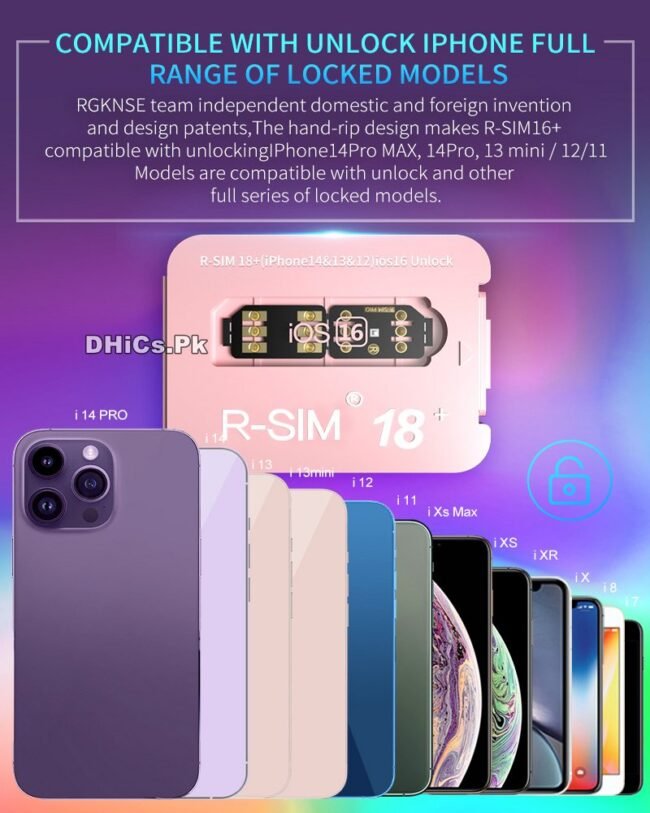 R-SIM18 Dual-Chip CPU Unlocking Card For Phone14 Series 5G Version iOS16 Easy Easy Operation RSIM18 Unlocking