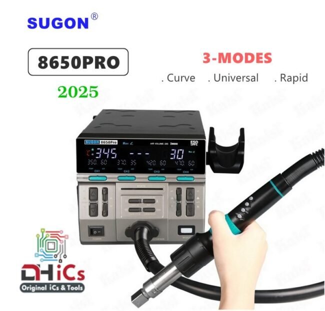 SUGON 8650Pro 1300W 2025 Professional Rework Station Heat Gun