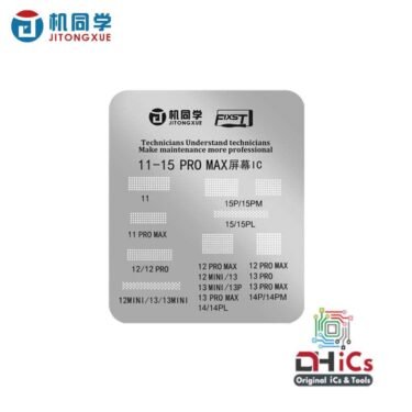JTX Screen iC Reballing Stencil For iPhone 11-15PM