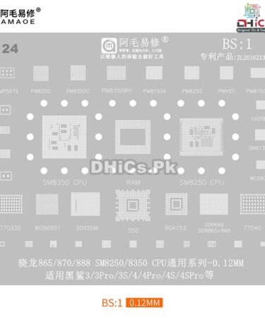 BS1 Stencil For SM8350, SM8250 CPU, Ram, SSD, SDX55M