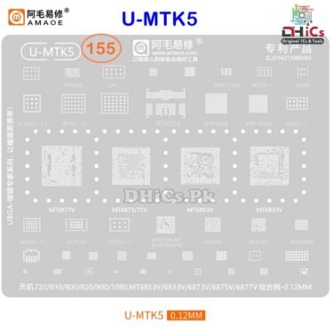 U-MTK5 Stencil For MTK CPU MT6853V, 6833V, 6873V, 6875V, 6877V