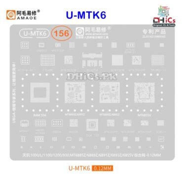 U-MTK6 Stencil For MTK CPU MT6885Z, 6889Z, 6891Z, 6893Z, 6855V